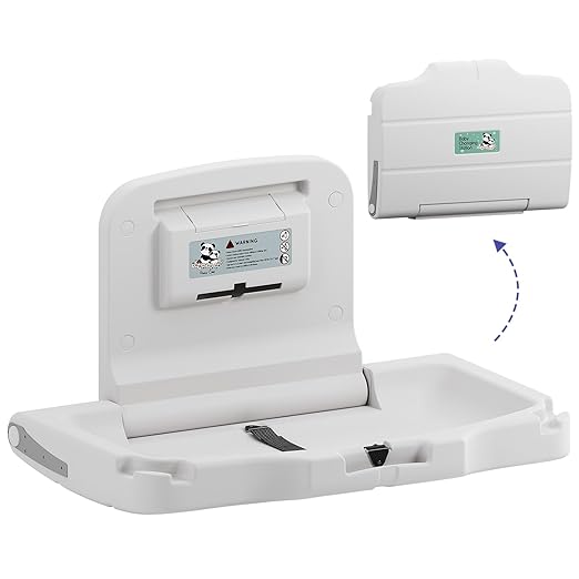 Panda Care ADA Compliant Horizontal Wall Mounted Baby Changing Station by Stardrix