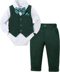 DISAUR Baby Boy Clothes Toddler Boy Outfits 4PCS Gentleman Dress by DISAUR