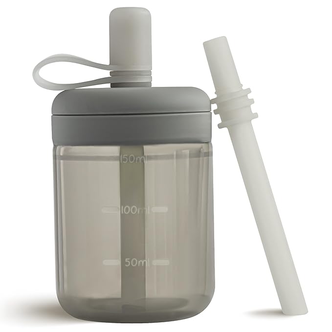 Moonkie Baby Straw cup | Silicone Toddler Sippy Cup Training Cup by Moonkie