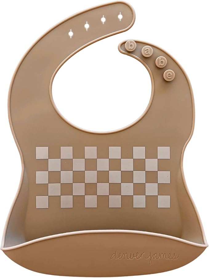 Denver James Silicone Feeding Bibs | Dishwasher Safe. Waterproof. Adjustable. - Image 3