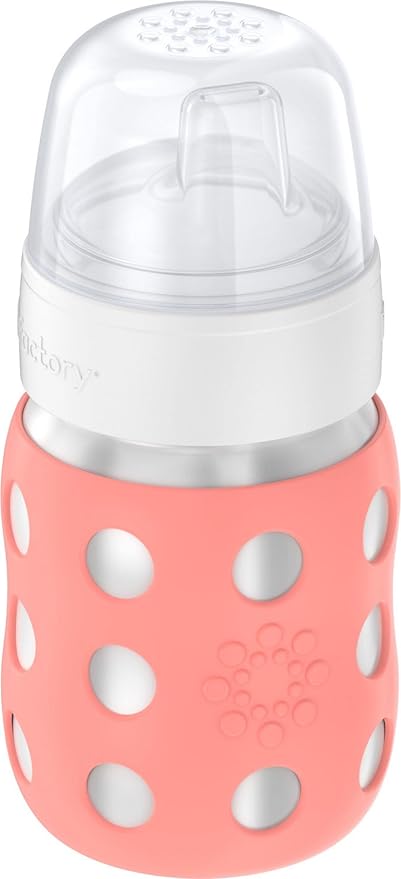 Lifefactory 8-Ounce Stainless-Steel Vacuum-Insulated Wide-Neck Baby Bottle - Image 2