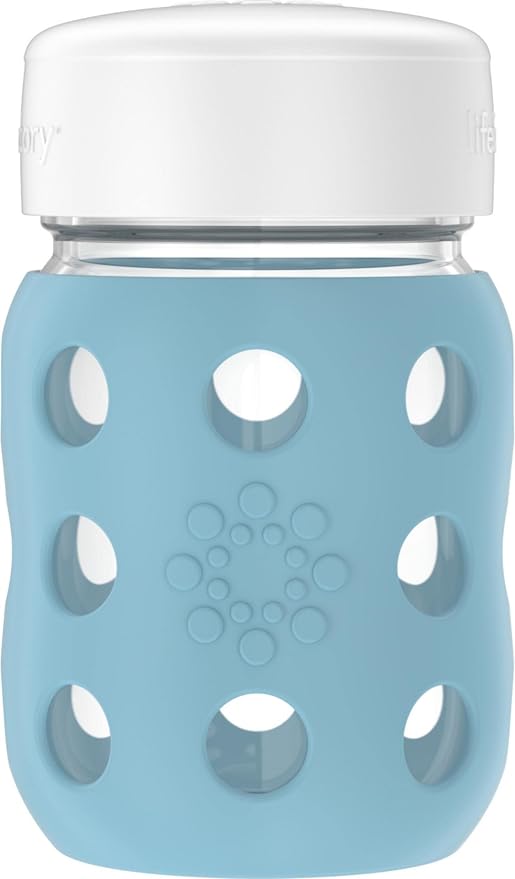 Lifefactory 8-Ounce Wide Neck Glass Baby Bottle by Lifefactory