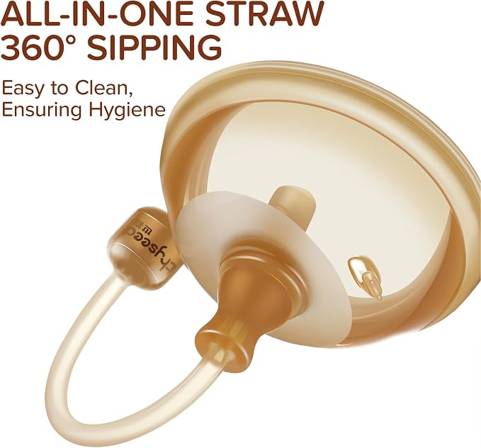 thyseed Infant Straw Cups Soft Spout Replacement 6M+ 2 Pack - Image 3
