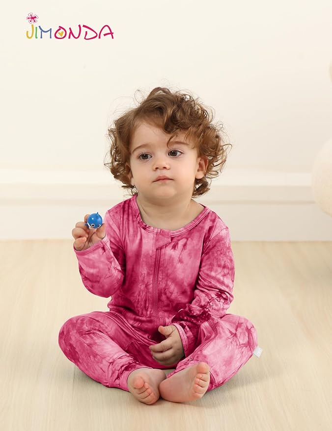 Jimonda Baby Girls Boys Footless Pajamas, Rayon From Bamboo Pjs 2 Way Zipper - Image 6
