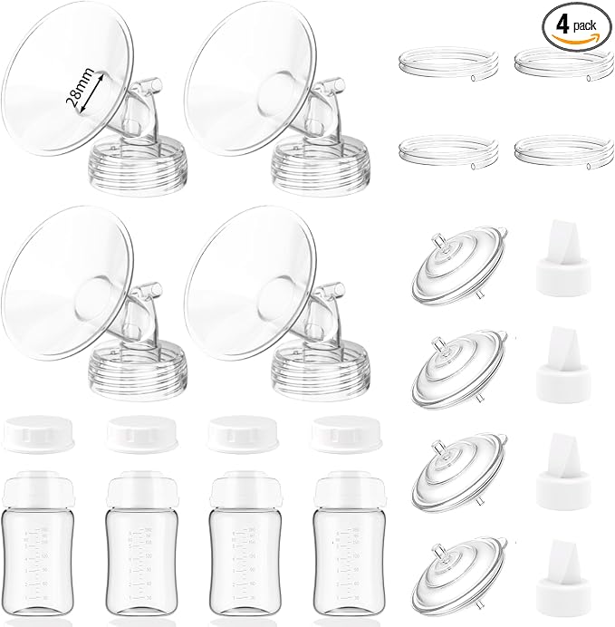 4packs 28mm Full Breast Replacement Pump Parts by IVARONAL