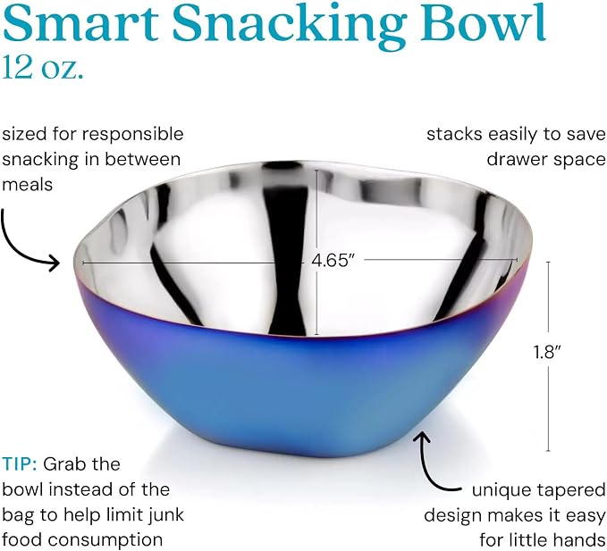Ahimsa Stainless Steel Bowls for Kids | Non Toxic, Pediatrician Designed - Image 2