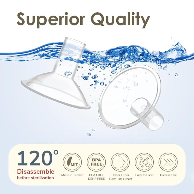 Maymom MyFit, Crater Series, 24 mm 2xTwo-Piece Breastshield Compatible - Image 8