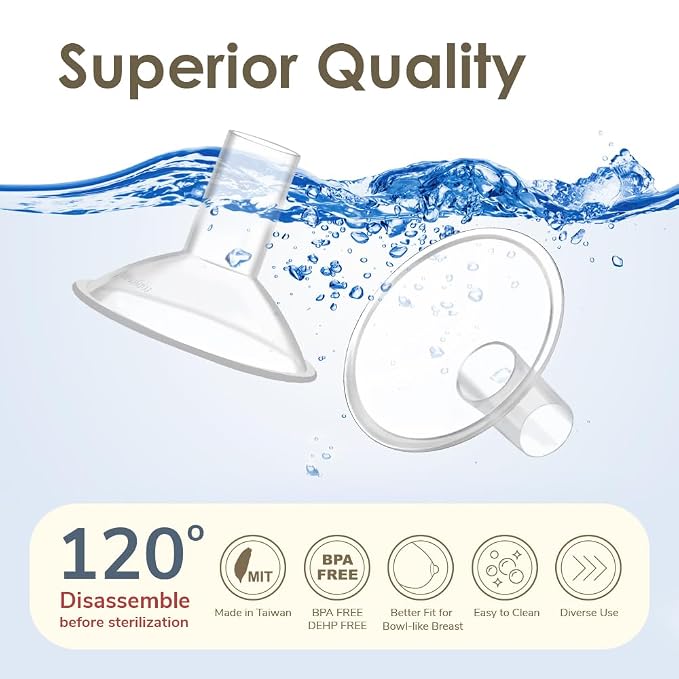 Maymom MyFit Crater Series 15mm Two-Piece Design Small Breastshield Compatible - Image 9