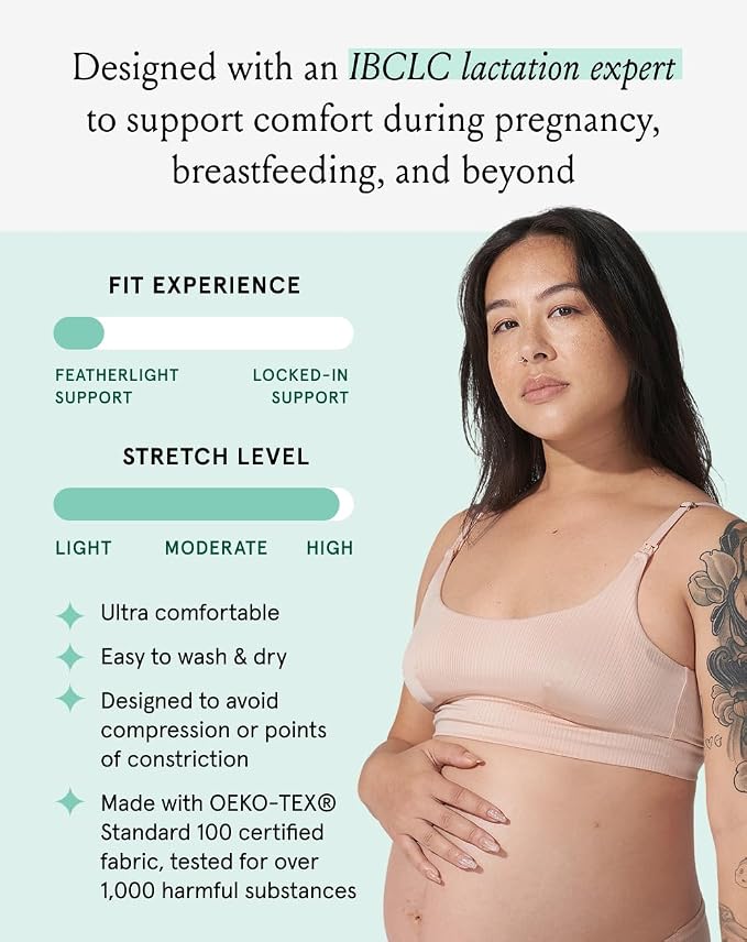 Bodily Everything Bra for Pregnancy, Nursing & Breastfeeding, Wireless - Image 2