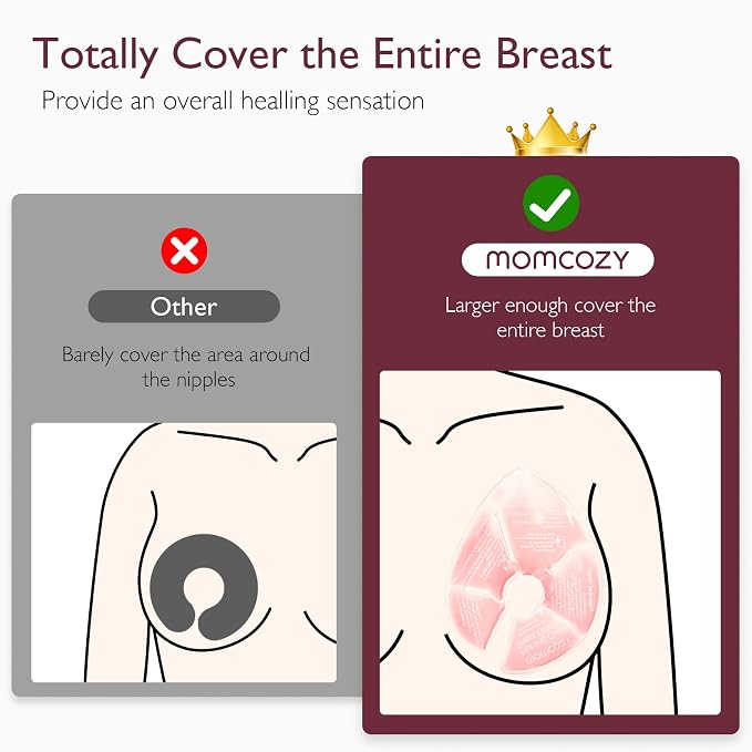Momcozy Larger Breast Therapy Packs, Hot and Cold Breast Pads - Image 4