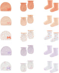 15 Pack Infant Hats Gloves Socks Unisex Baby Boy Girl Accessories Set Cotton by BABYSOLIS
