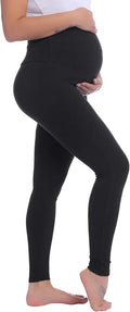 Joyaria Maternity Leggings Over The Belly Cotton Pregnancy Tight Pants Stretchy by Joyaria