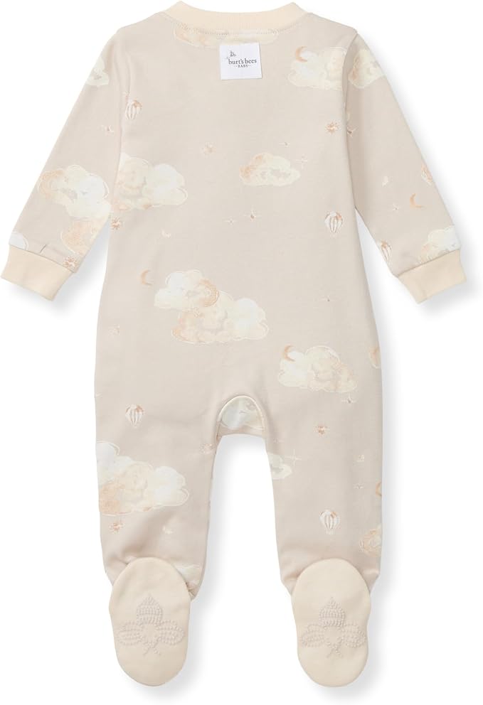 Burt’s Bees Baby Boys' One-Piece Sleep and Play 100% Organic Cotton PJs - Image 2
