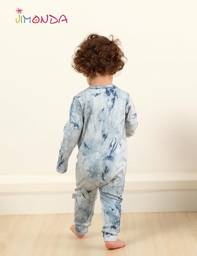 Jimonda Baby Girls Boys Footless Pajamas, Rayon From Bamboo Pjs 2 Way Zipper - Image 5