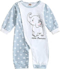 Cute Giraffe + Zebra With Floral Print Long Sleeve Baby Girl Clothes White by AOSWEP