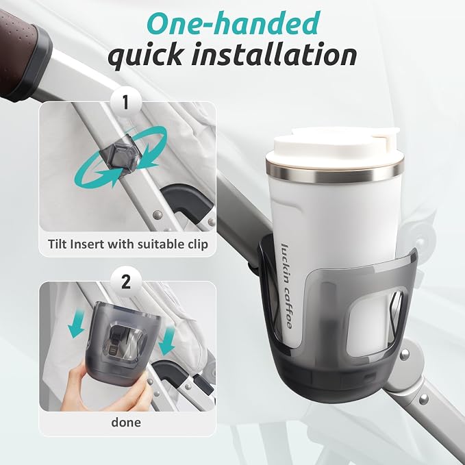 Stroller Cup Holder Fits for UPPAbaby Vista/Vista V2/Vista V3/Cruz/Cruz V2/Cruz - Image 4