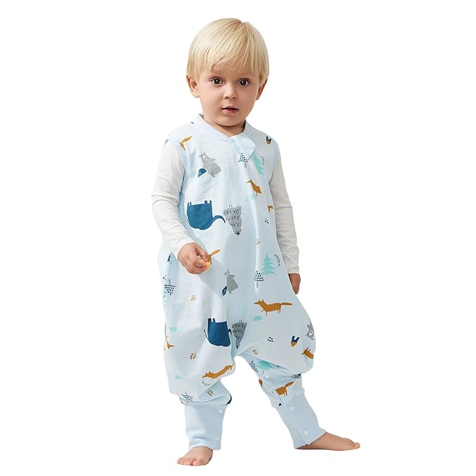 Duomiaomiao 0.5 TOG Toddler Sleep Sack 12-24 Months 100% Cotton Lightweight by DuoMiaoMiao