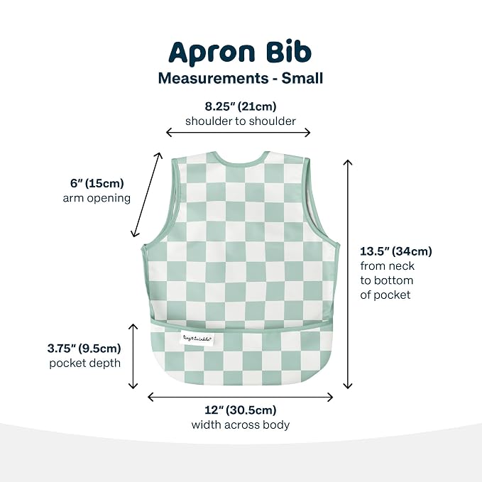 Twinkle Short Sleeve Apron Baby & Toddler Bib – Waterproof, Mess-Proof Bibs - Image 6