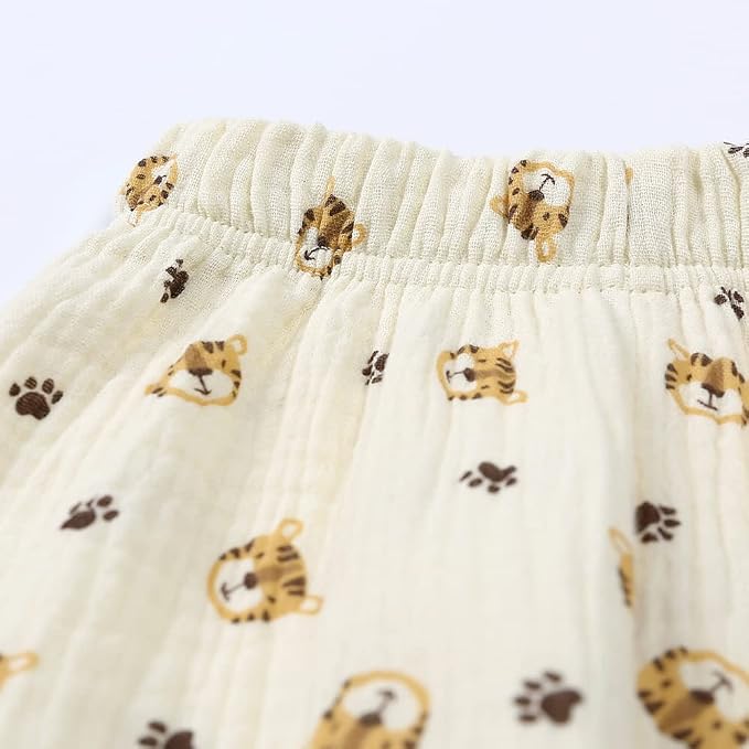MYGBCPJS Baby Boys Girls Cotton Linen Trousers Kids Casual Ankle Pants Loose - Image 6