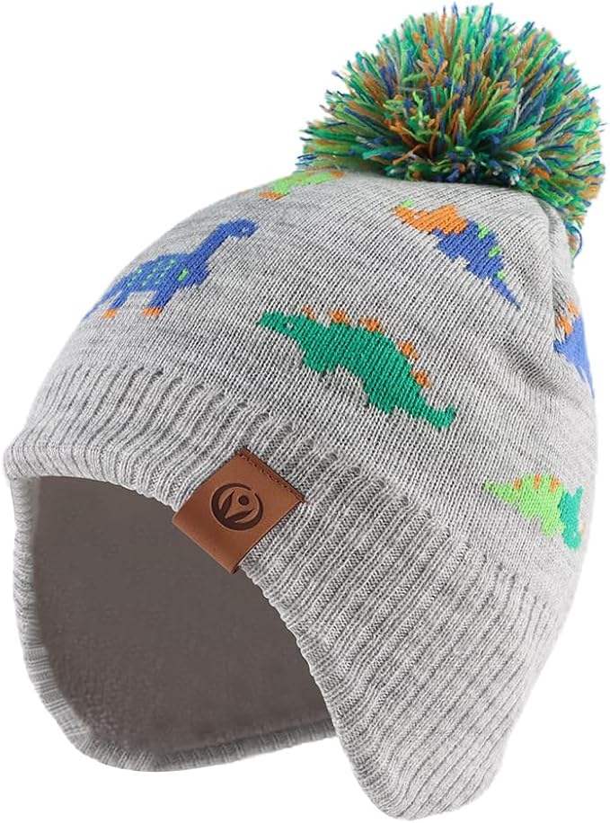 JANGANNSA Knitted Baby Hat Scarf Set Winter Warm Boys Girls Beanie Fleece by JANGANNSA