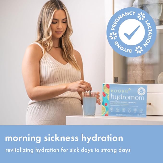 Boobie Hydromom Superfood Electrolyte Drink Mix, & Beyond, 10 Packets - Image 3