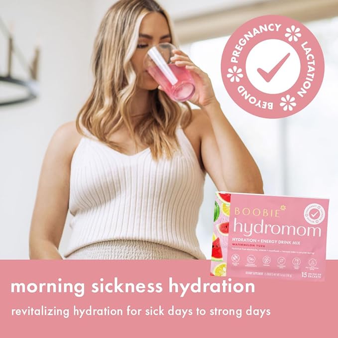 Boobie Hydromom Superfood Electrolyte Drink Mix, Watermelon Yuzu + Blue - Image 3