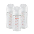 Pigeon Glass Nursing Bottle Wide Neck, Nurture & Nest, Anti-Colic, Streamlined by PIGEON