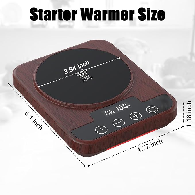 Sourdough Starter Warmer Mat, 12H Timer Warming Heating Pad, Precise 1°F - Image 2