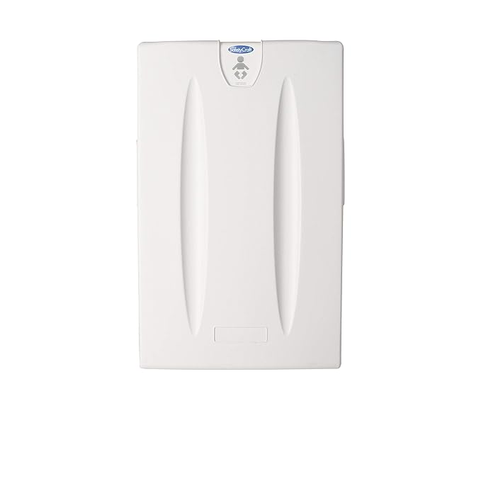 SafetyCraft Vertical Baby Diaper Changing Station, Wall Mounted, Built in Liner by FoundationsChildrensProducts