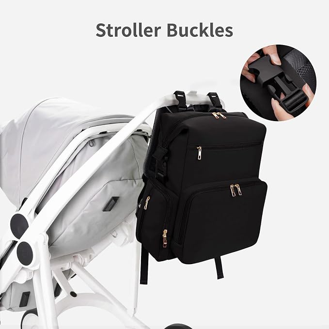 CEI-CEI Neoprene Diaper Bag Backpack Large Newborn Baby Maternity Bags - Image 7