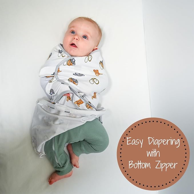 LollyBanks 100% Organic Cotton Baby Boy Essentials Swaddles 0-3 Months - Image 4