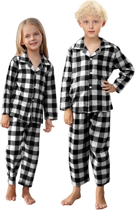 Schbbbta Family Matching Pajamas Holiday Sleepwear Long Sleeve Pjs Sets - Image 3