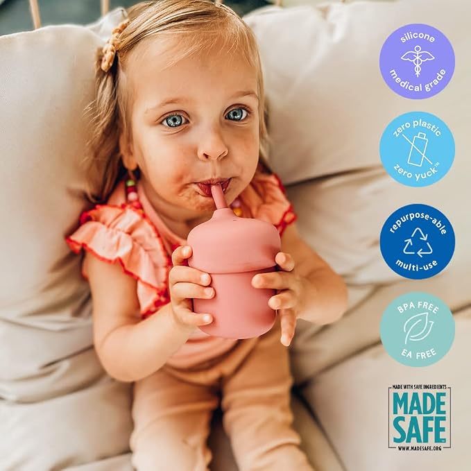 Pura my-my Silicone Straw Cup | Spill Proof, Food Grade Silicone, Plastic-Free | - Image 3