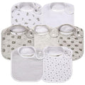 7 Pack Baby Cotton Absorbent Bibs by Gelisite