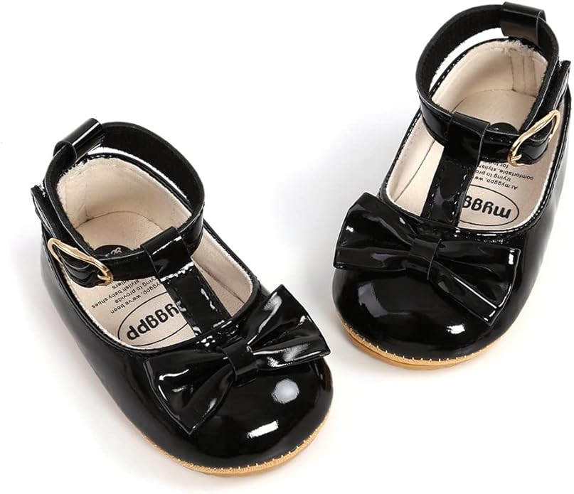 COSANKIM Baby Girls Mary Jane Flats Shoes Anti-Slip Rubber Sole Infant Toddler - Image 3