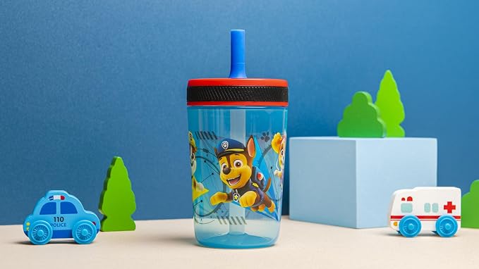 Zak Designs Kelso Tumbler 15 oz Set Toddlers Cups Leak-Proof Screw-On Lid - Image 3