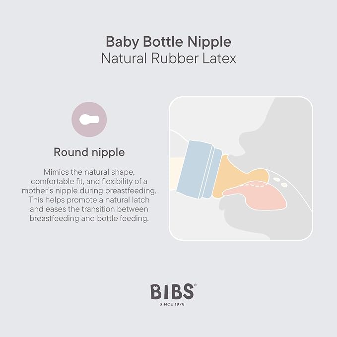 BIBS Baby Bottle Grow & Flow Starter Kit Natural Rubber Latex - Image 4