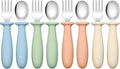 DRKIO 8 Pieces Toddler Utensils Set by DRKIO