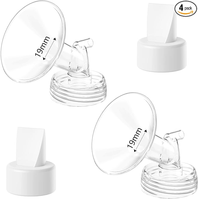 4pack Breast Pump Parts, for Spectra S2 S1 9 Plus, Replace to Flange Duckbill by Unknown