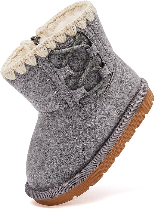 BMCiTYBM Girls Boys Snow Boots Warm Winter Fur Lined Baby Shoes by BMCiTYBM