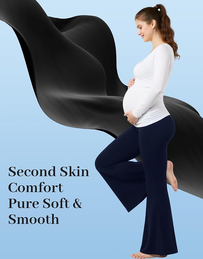 Fotociti Maternity Flare Leggings - Image 2