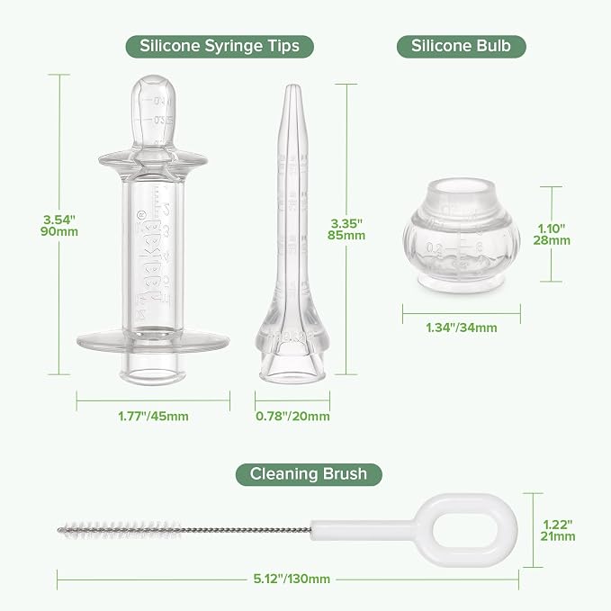 haakaa Baby Medicine Dispenser Set, Baby Essentials, Baby Medicine Syringe - Image 9