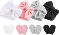BQUBO Newborn Baby Hats Mittens Set Hospital Hat Beanie Infant Bow Hats Baby by DRESHOW