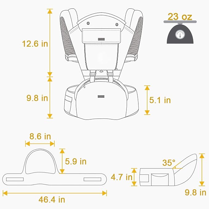 FRUITEAM 6-in-1 Baby Carrier - Image 7