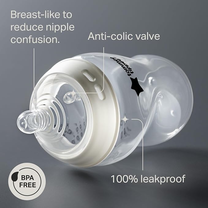 Tommee Tippee Natural Start Anti-Colic 5 oz BPA Free Baby Bottles, 0+ Months - Image 3
