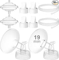 Breast Pump Accessories Kit - 19mm Flange Set Compatible by GOTOCUT