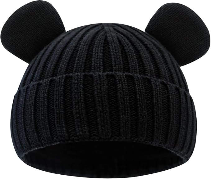 Toddler Boy Winter Beanie Baby Knit Hat Warm Girl Beanies Newborn Cute Hats by RUIKUNA