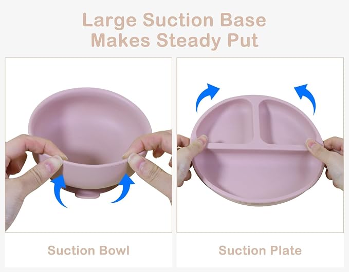 Silicone Baby Feeding Set | BPA-FREE |9 PCS Baby Led Weaning Supplies Self - Image 2
