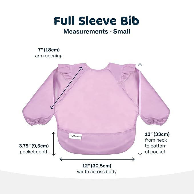 Tiny Twinkle Long Sleeve Bib for Babies & Toddlers – Waterproof Smock Bib for - Image 4