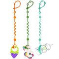 Toy Straps for Baby, Adjustable Toy Holder for Stroller Accessories, Silicone by LittleHugs
